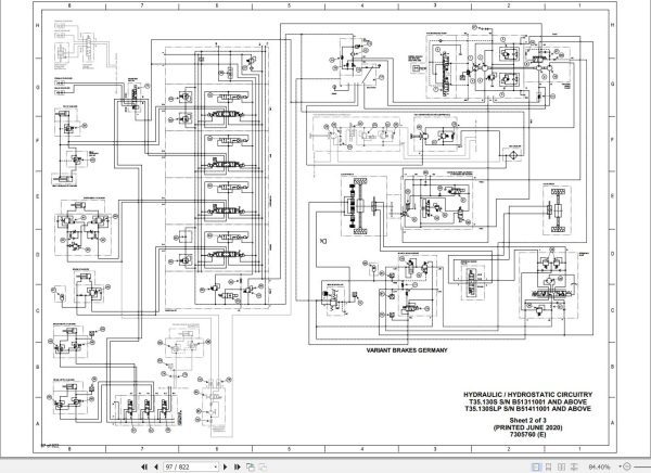 Bobcat Telescopic Handler T35130S Service Manual 7400386 2020 1