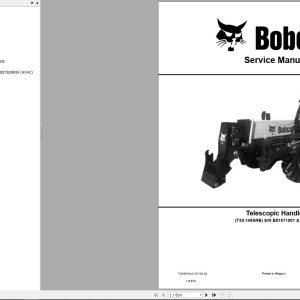 Bobcat Telescopic Handler T35140S Service Manual 7400387 2020
