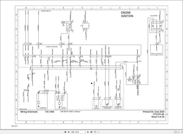 Bobcat Telescopic Handler T35140S Service Manual 7400387 2020 1