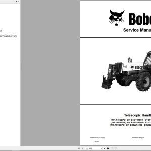 Bobcat Telescopic Handler T41140SLP T40180SLP Service Manual