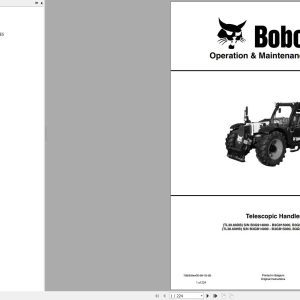 Bobcat Telescopic Handler TL3060 Operation and Maintenance Manual 7282520 2019