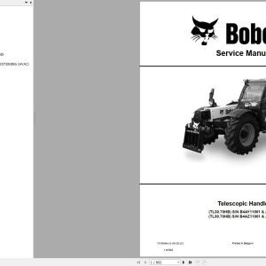 Bobcat Telescopic Handler TL3070 Service Manual 2020