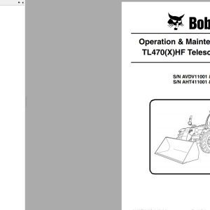 Bobcat Telescopic Handler TL470HF Operation and Maintenance Manual 6990357 2012