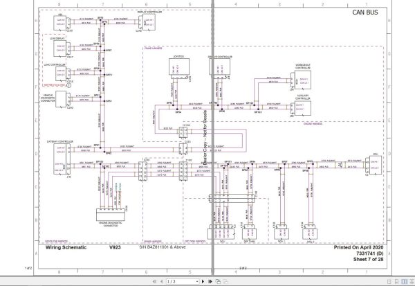 Bobcat Telescopic Handler V923 Electric and Hydraulic Schematic