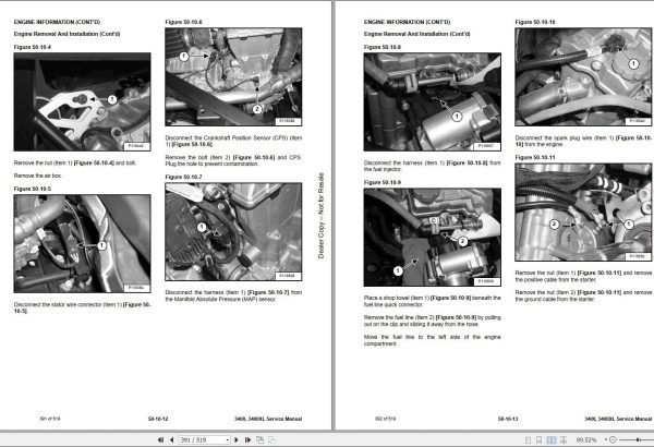 Bobcat Utility Vehicle 3400 3400xl Service Manual 2020 1