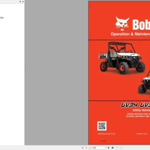 Bobcat Utility Vehicle UV34 Operation and Maintenance Manual