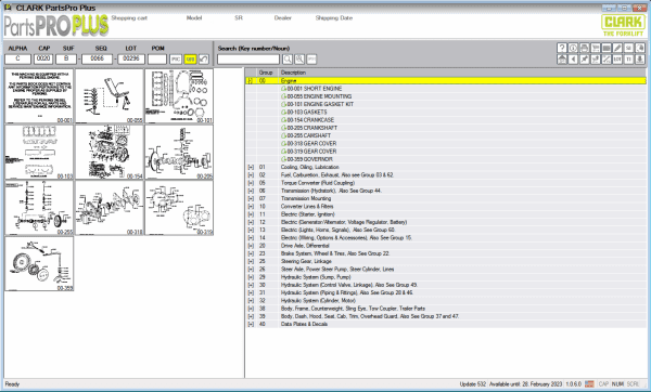 Clark ForkLift Parts Pro Plus EPC v532 12.2022 Spare Parts Catalog DVD 3