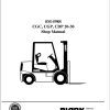 Clark Forklift CGC CGP CDP 20 to 30 Shop Manual SM 598S