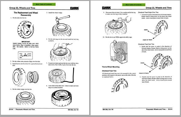 Clark Forklift CGC CGP CDP 20 to 30 Shop Manual SM 598S 1