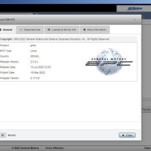 General GMIO Motors Asia Africa EPC 10.2022 Spare Parts Catalog DVD