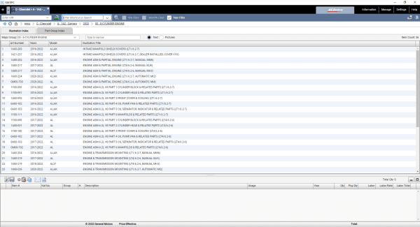 General GMIO Motors Asia Africa EPC 10.2022 Spare Parts Catalog DVD 5 1