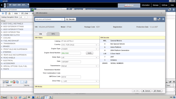 General Motors GMIO EPC 10.2022 Spare Parts Catalog VMWare Windows Server 2008R2 SP1 64bit