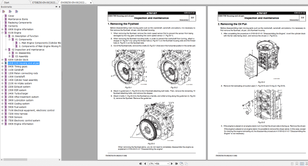 Hitachi Yanmar 4TN107 Series Engine Workshop Technical Manual 3