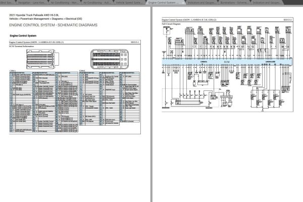 Hyundai Palisade 2021 AWD V6 3.8L Electrical Wiring Diagrams 1 1