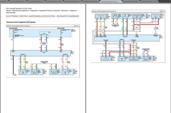 Hyundai Veloster N 2021 L4 2.0L Turbo Electrical Wiring Diagrams 2