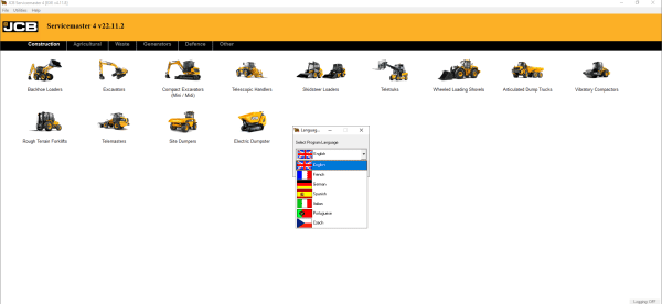 JCB ServiceMaster 4 v22.11.2 12.2022 Diagnostic Software DVD 1 1