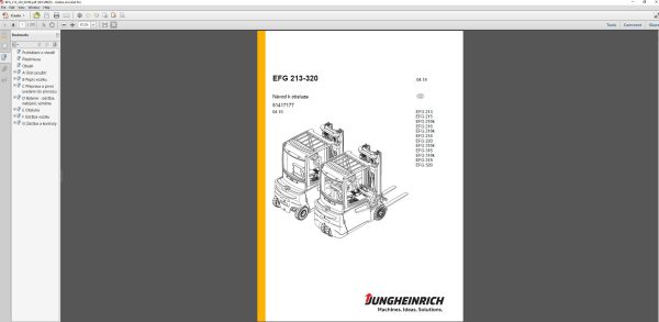 JUNGHEINRICH JETI ForkLift SH v4.36 CZ01 CZ13 ceština 10.2022 Service Information 5