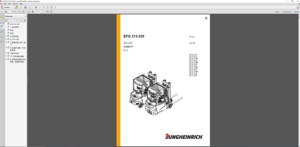 JUNGHEINRICH JETI ForkLift SH v4.36 ZH Updated ZH01 ZH13 10.2022 Service Information 4