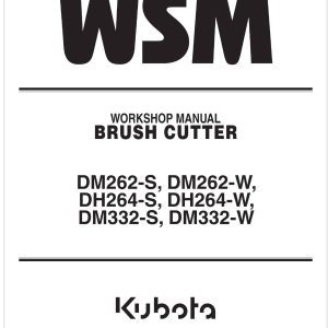 Kubota Brush Cutter DM332 W Workshop Manual