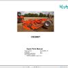 Kubota Compact Disc Harrow CD2000T Spare Parts Manual 2017