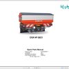 Kubota Disc Spreaders DSX W GEO Spare Parts Manual 2020