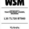 Kubota Front Loader TL720 Workshop Manual