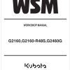 Kubota Garden Tractor G2460G Workshop Manual