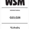 Kubota Garden Tractor G26 Workshop Manual
