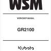 Kubota Garden Tractor GR2100 Workshop Manual