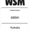 Kubota Garden Tractor GZD21 Workshop Manual
