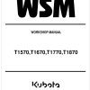 Kubota Lawn Tractor T1570 Workshop Manual