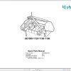 Kubota Mulcher SE1090 SE1120 SE1150 SE1180 Spare Parts Manual 2014