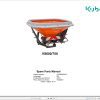 Kubota Pendulum Spreader VS600 VS750 Spare Parts Manual 2019