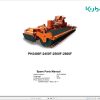 Kubota Power Harrows PH2400F PH2450F PH2500F PH2600F Spare Parts Manual 2018