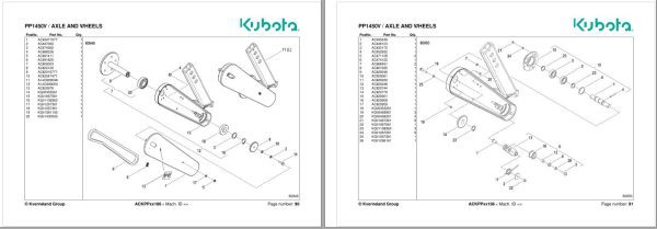 Kubota Precision Planters PP1450V Spare Parts Manual 2019 1