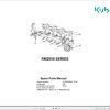 Kubota Reversible Mounted Ploughs RM2000 Series Spare Parts Manual 2019