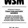 Kubota Rotary Mower RCK60B 23BX Workshop Manual 2022