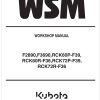 Kubota Rotary Mower RCK60P F39 Workshop Manual