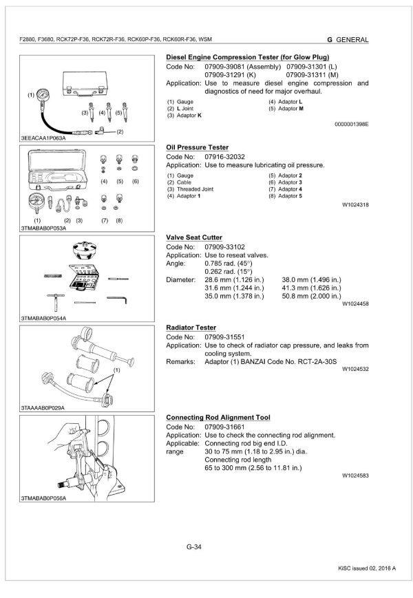 Kubota Rotary Mower RCK72P F36 Workshop Manual 1