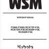Kubota Rotary Mower RCK72R F36 Workshop Manual 2016