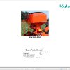 Kubota Seed Hoppers SH200 SH500 Spare Parts Manual 2017