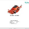 Kubota Seeding Combination SC1300C SC1400C Spare Parts Manual 2016