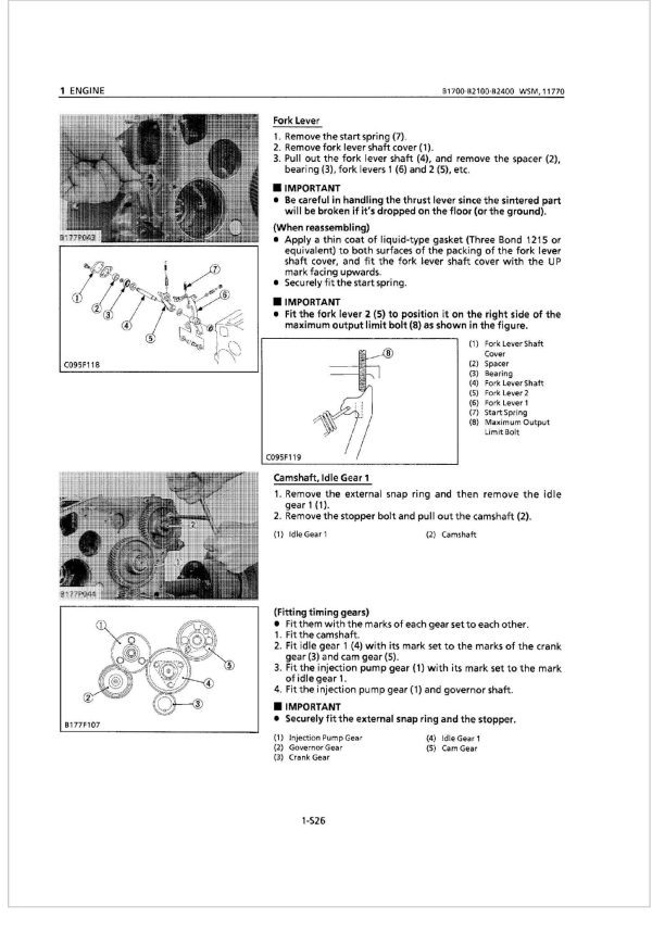 Kubota Tractor B2400 Workshop Manual