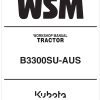 Kubota Tractor B3300SU AUS Workshop Manual