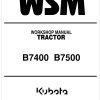 Kubota Tractor B7400 Workshop Manual