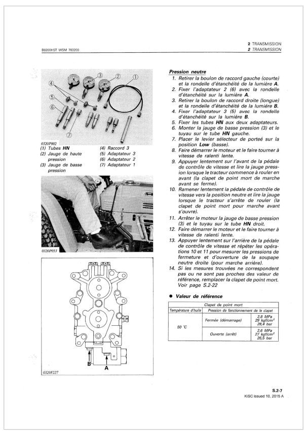 Kubota Tractor B8200HST Workshop Manual 1