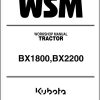 Kubota Tractor BX2200 Workshop Manual