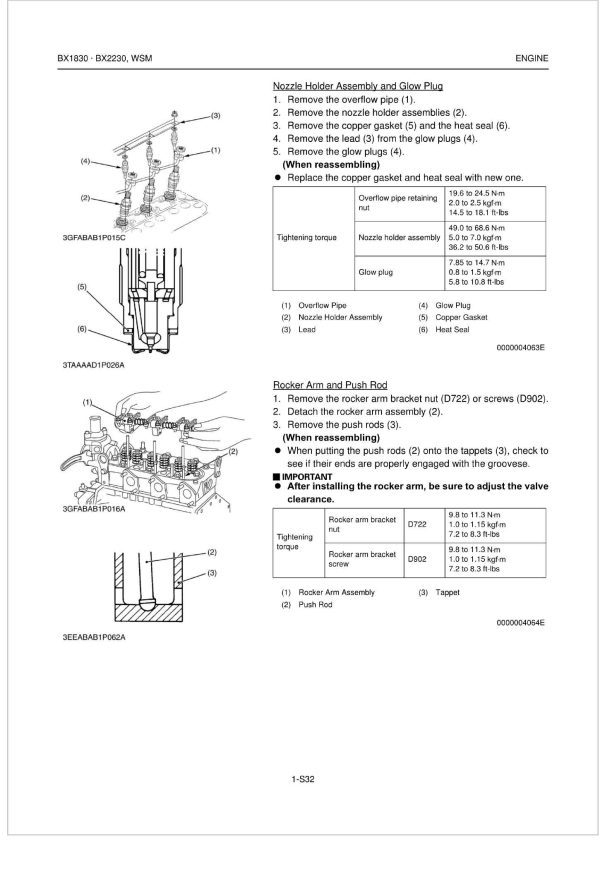 Kubota Tractor BX2230 Workshop Manual 1