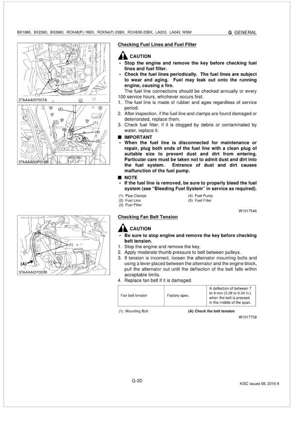 Kubota Tractor BX2660 Workshop Manual 1