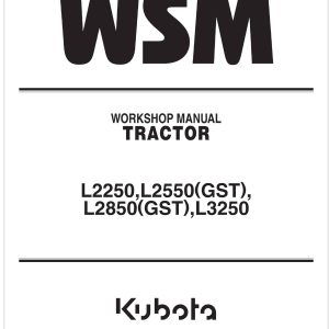 Kubota Tractor L2250 Workshop Manual